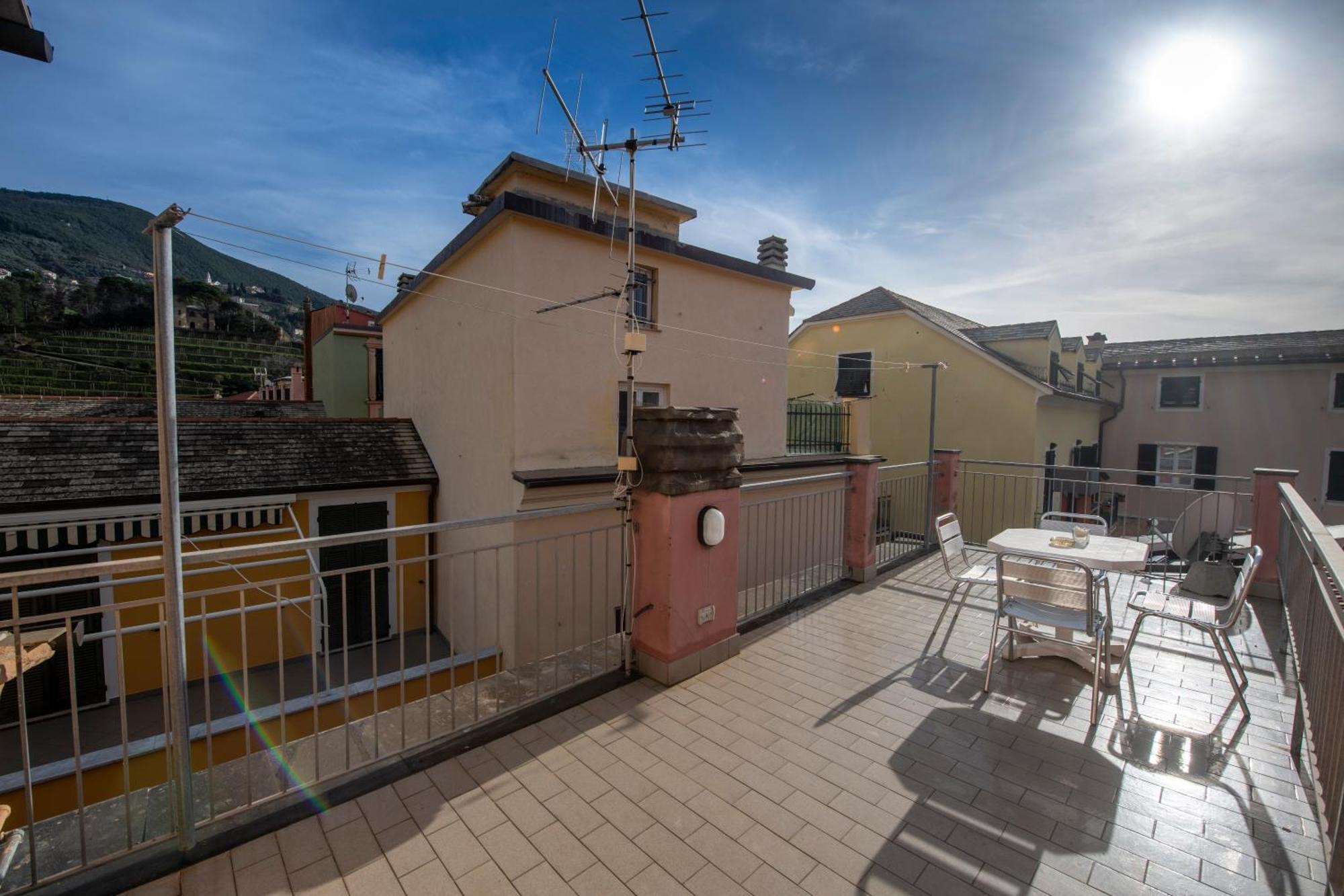 188B - Casa Di Nina Moneglia Con Terrazza - 2Min Dal Mare Apartman Kültér fotó